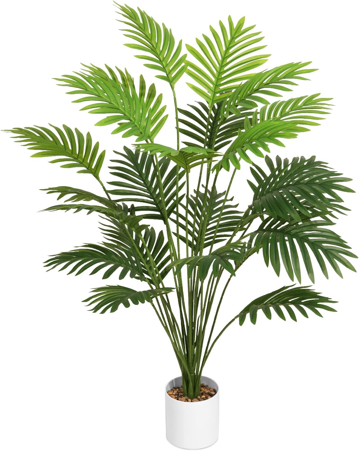 28" Artificial Plant Large Areca Palm Tree Fake Palm Tree in Pot Tall Faux Plant for Outdoor Indoor Home Garden Office Decoration