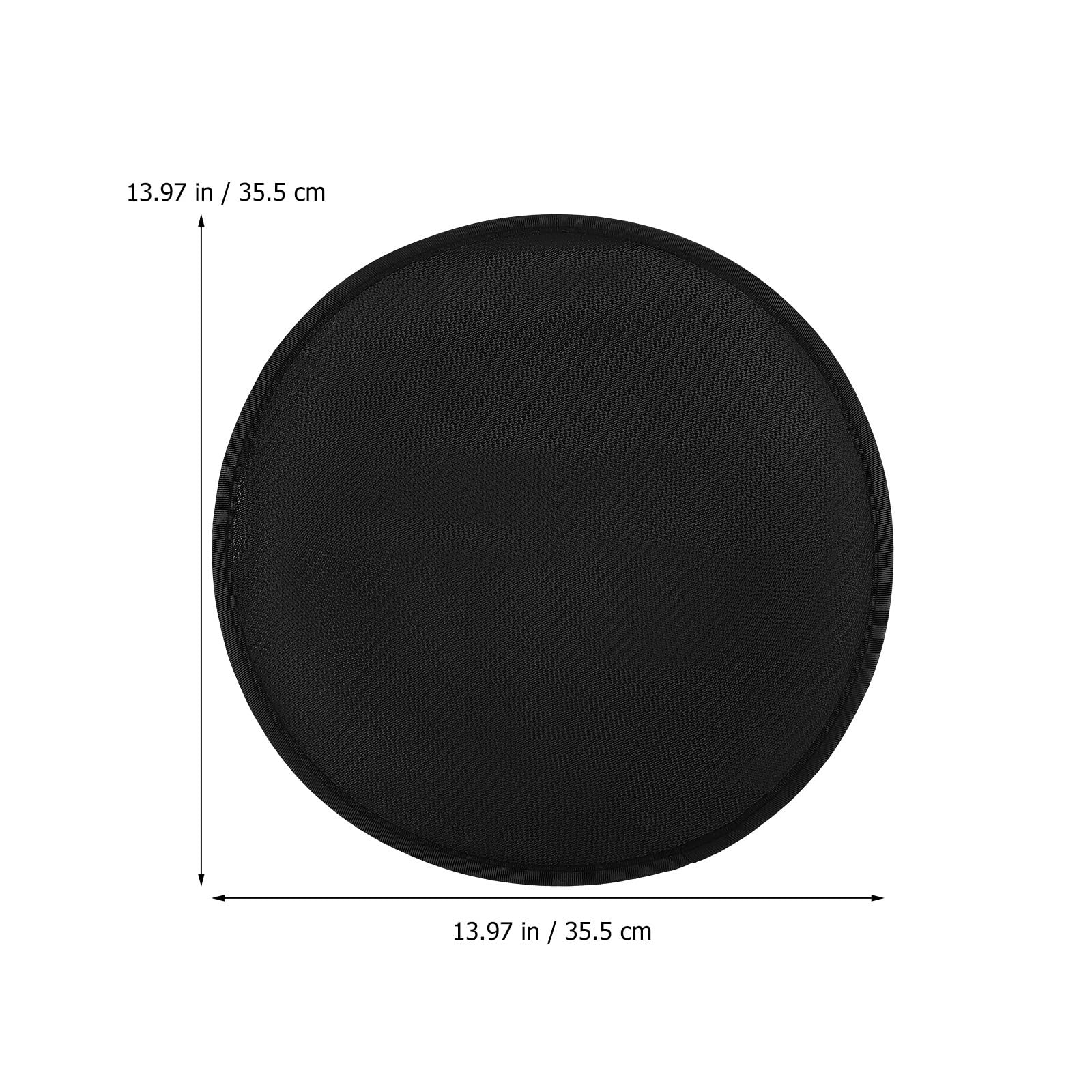 Mipcase 14 Inch Under Grill Mat, Double-Sided Fireproof Silicone Mat for Outdoor Grill, Non-Slip, Easy to Clean, Flexible and Portable