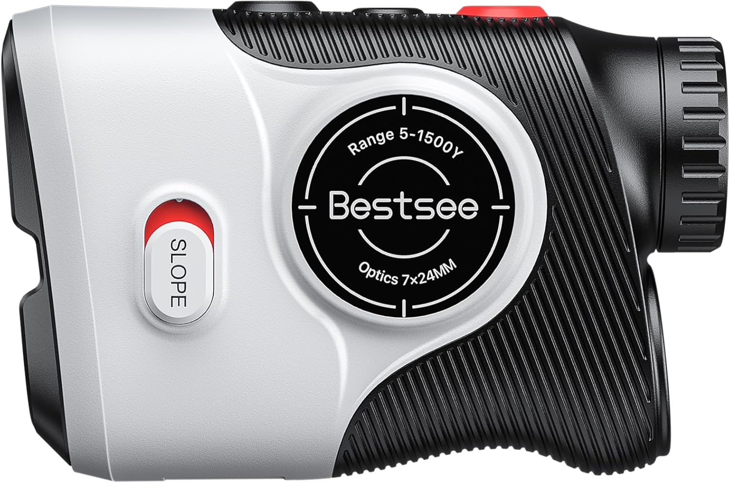 Golf Laser Rangefinder 1500Yards - 0.3s FlagLock w/Vibration, 7X Magnification, Red Backlight, 85% Light Transmission Lens, Built-in Magnet Stripe for Golfing/Hunting | Golf Accessories