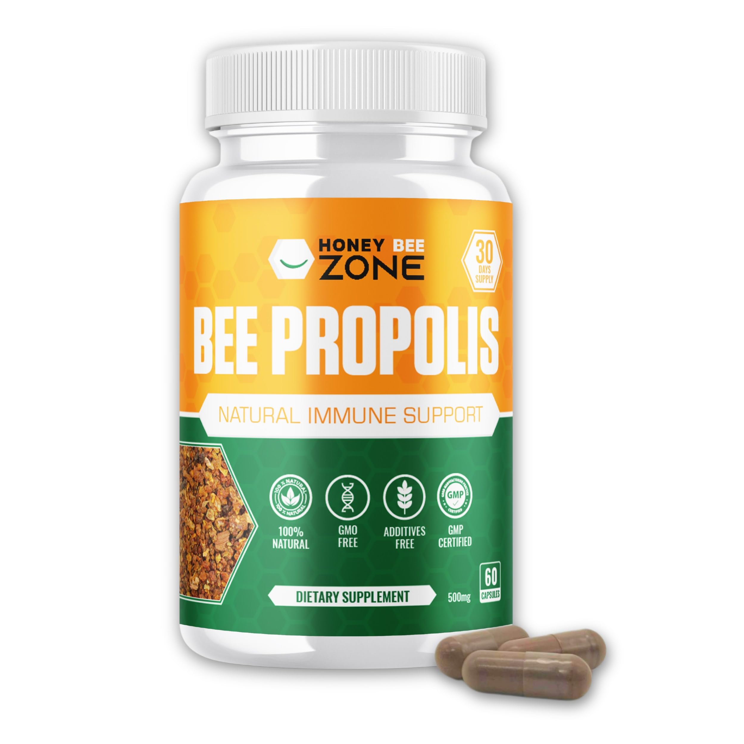 Amazon.com: HONEYBEEZONE-Bee Propolis Capsules – 100% Natural