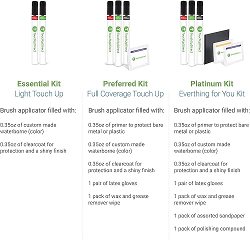 Miniatura 5 de TouchUpDirect KH3 - Brocha de retoque de obsidiana negra compatible con Infiniti Exact Match - Kit esencial