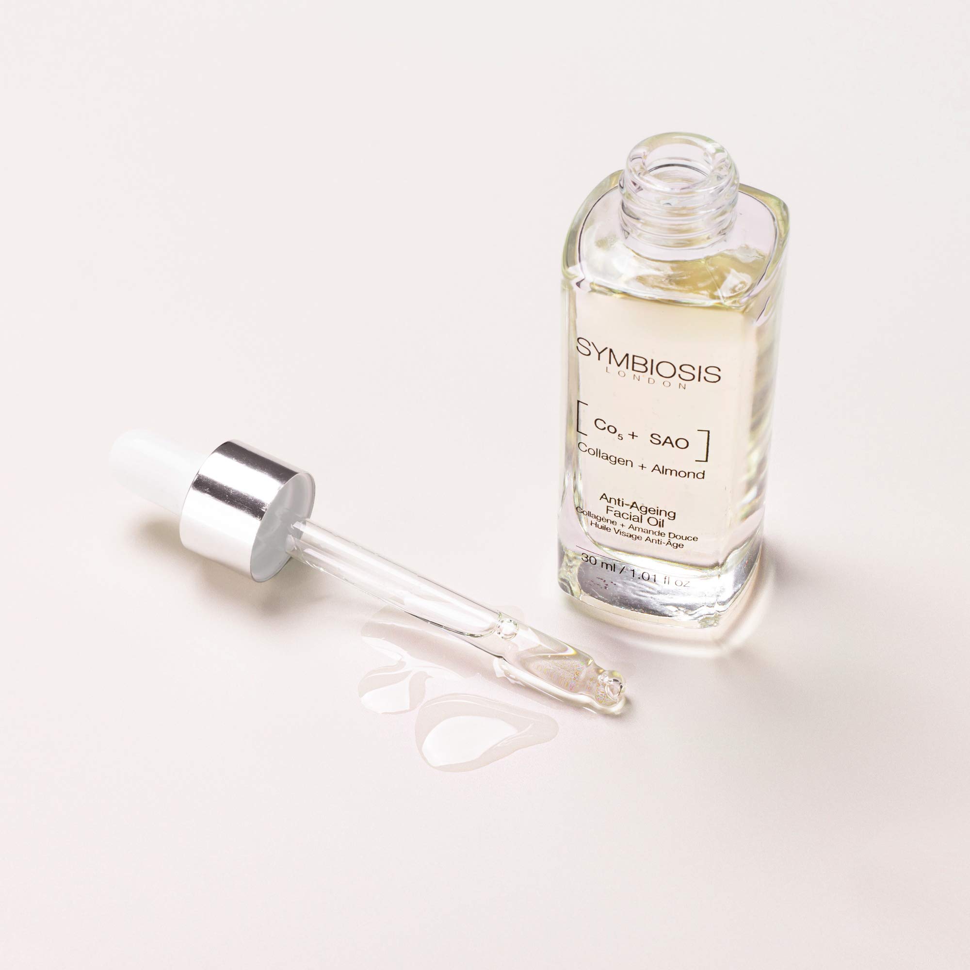 SYMBIOSIS LONDON | [ Colágeno + Almendras Dulces ] Aceite Facial Antiedad | 1x30mL