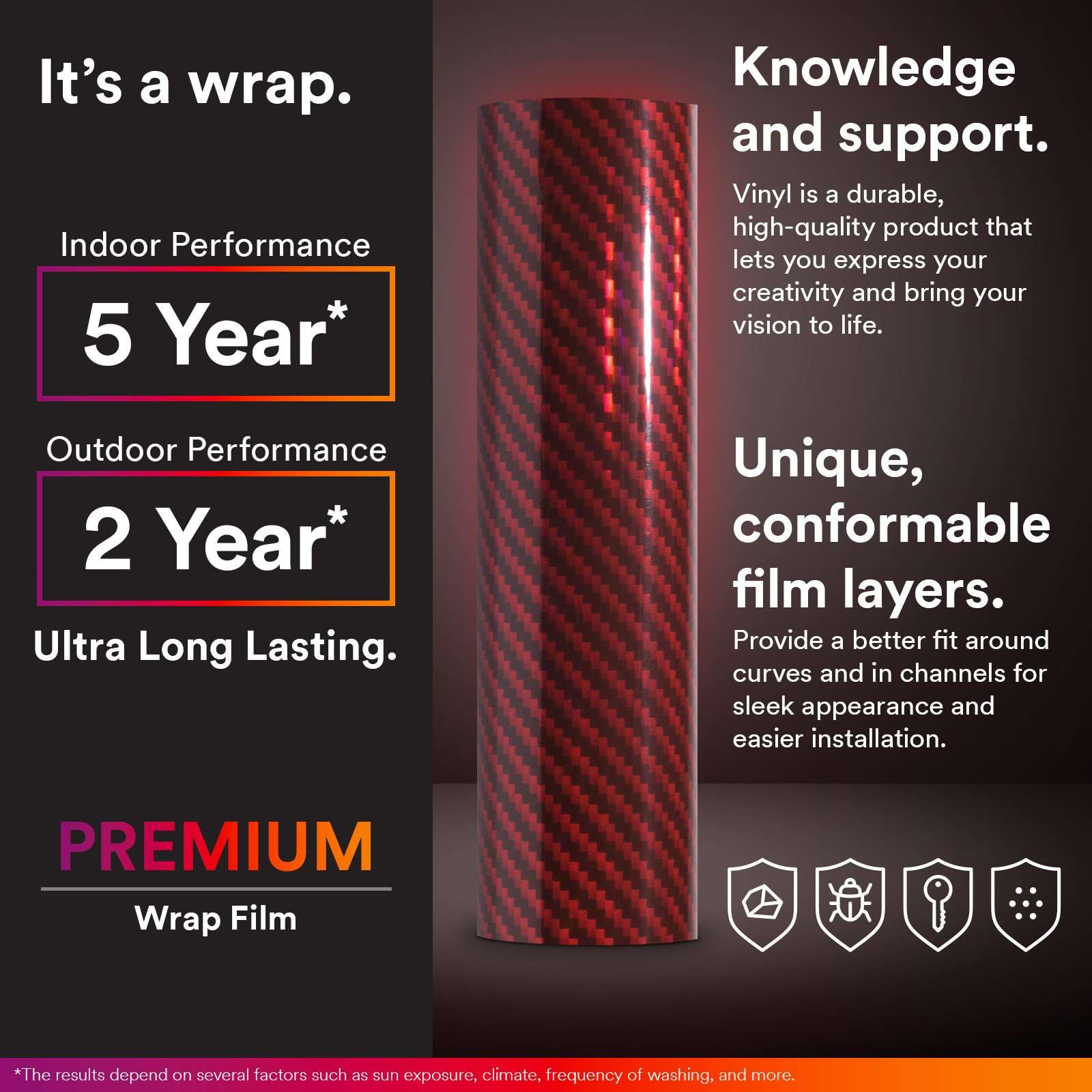 Holographic Red Rainbow Chrome Vinyl Wrap - 5FT X 6FT Kit For Cars, Motorcycles & Boats