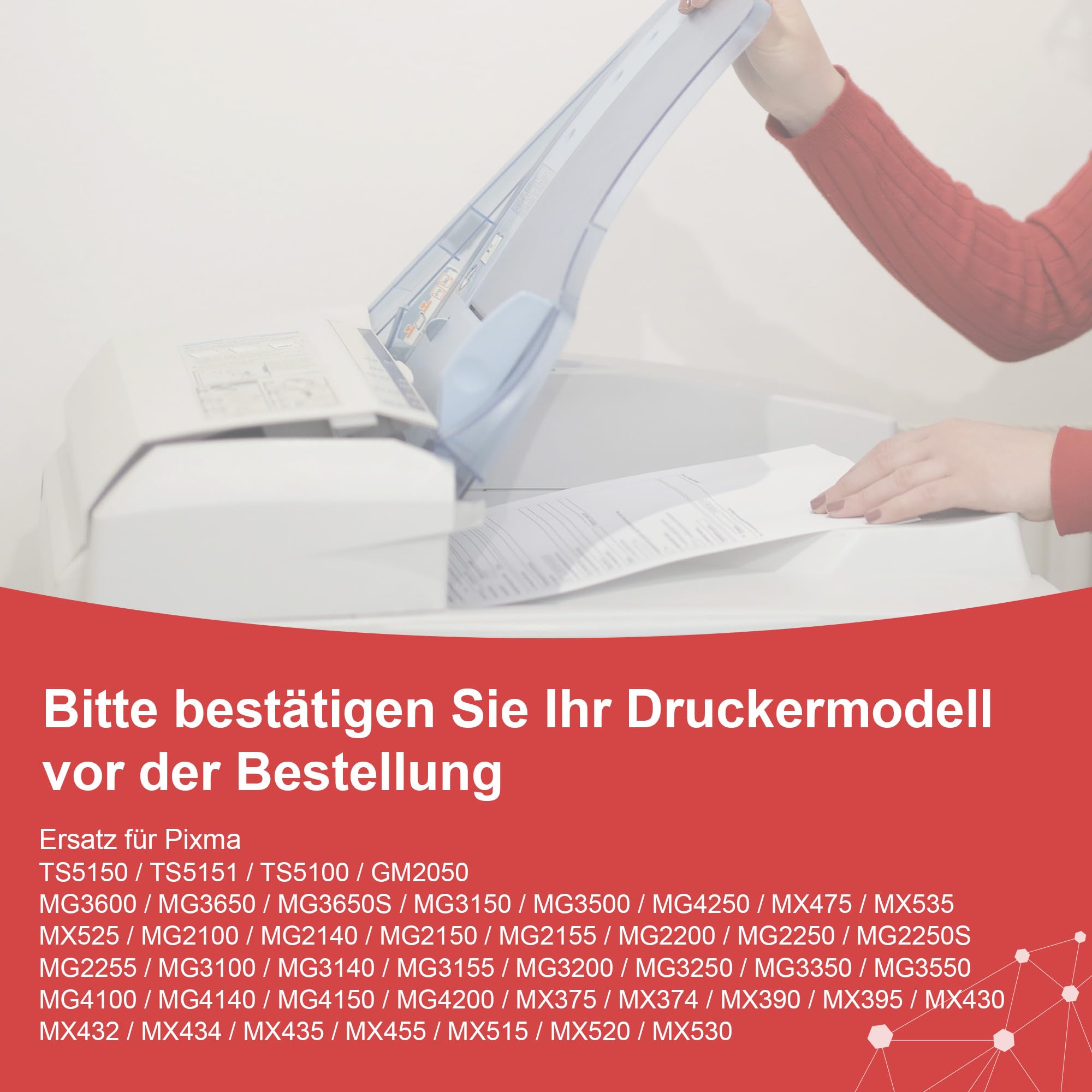 Canon 540XL 541XL Multipack Ersatz Druckerpatronen Schwarz Color PG-540 CL-541 für Pixma TS5150 MG3600