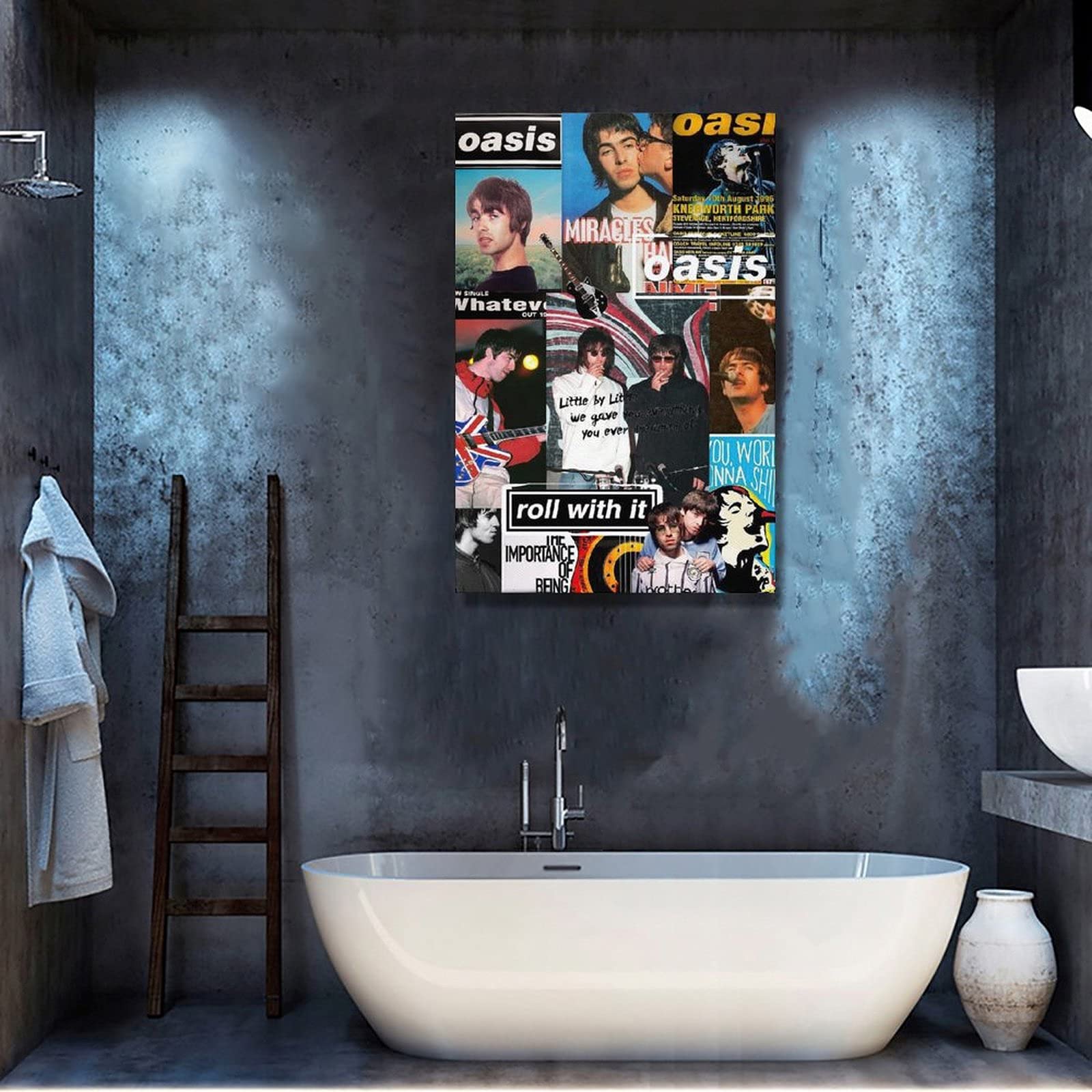 Pyramid International Maxi poster Oasis (Gallaghers) - Impression murale officielle Oasis pour les fans de musique - 61 cm x 91 cm - Poster décoratif pour chambre à coucher, studio ou dortoir