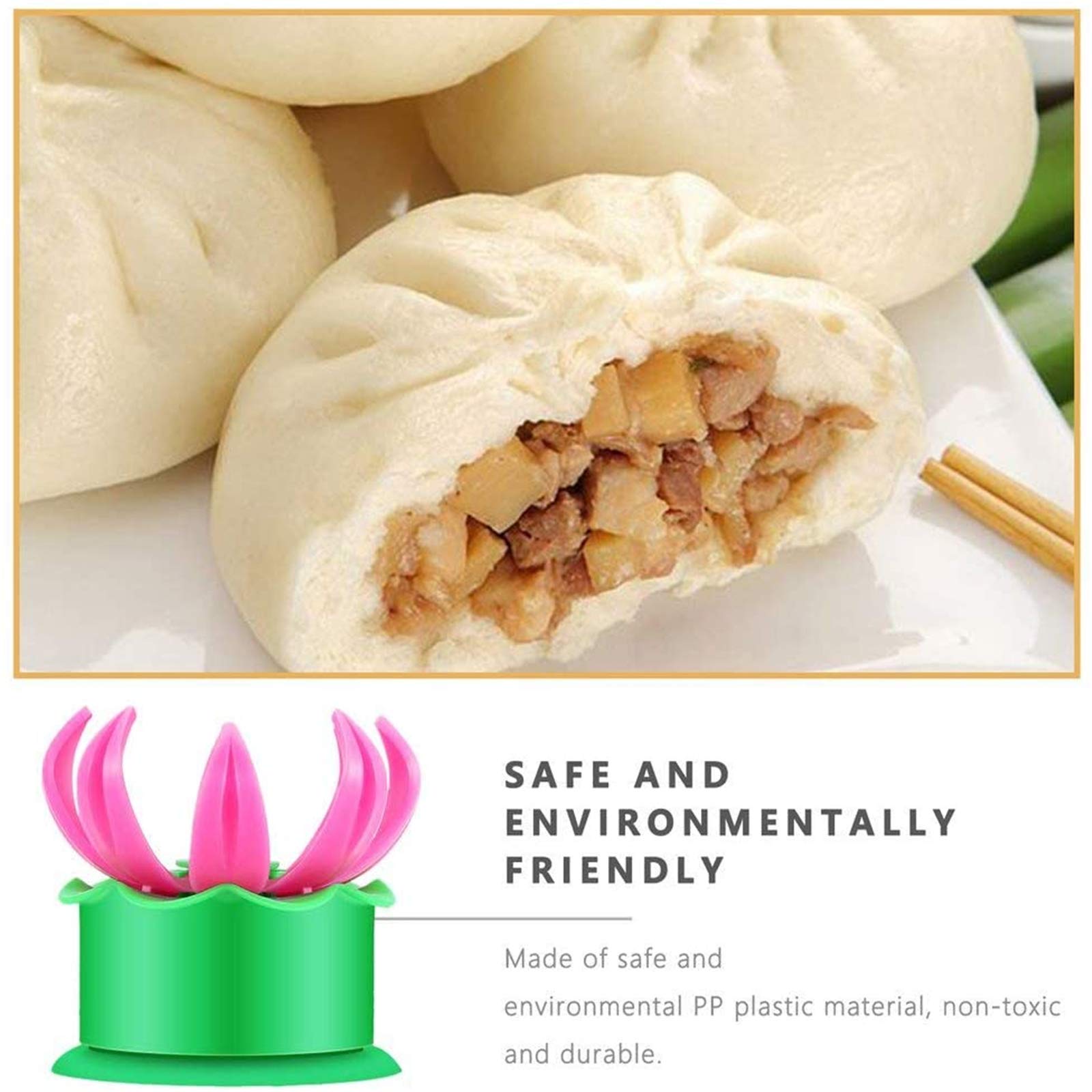 2 stuks Gevulde Broodje Schimmel, DIY Gebak Maken Schimmel Dumpling Maker, Taart Maker DIY Taart Maken Schimmel de productie van cakes, amandelbrood, brood, gebak, taart, knoedel, baozi(kleine &groot