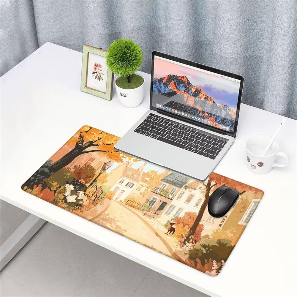 Alfombrilla de Mouse para Juegos, Giallo, XXL, Antideslizante, Impermeable, Diseño de Case, Extendido, Grande, 1200x600x3mm, para PC, Laptop, Ufficio, Famiglia d-568