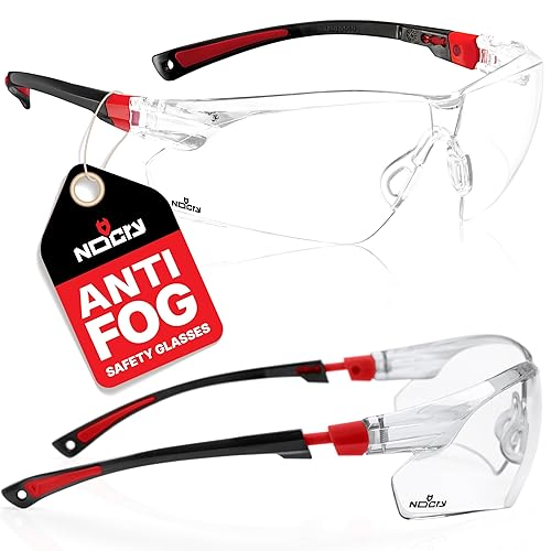 NoCry Clear Safety Glasses for Men and Women with Anti-Fog