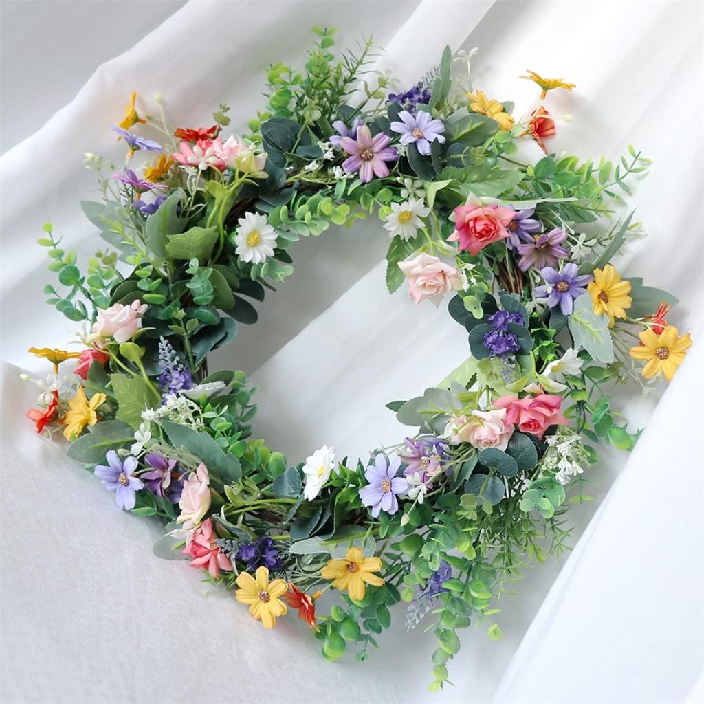 Home Decoration Wreath Festive Window Mantel Hanging Wreath Wedding Scene Decoration