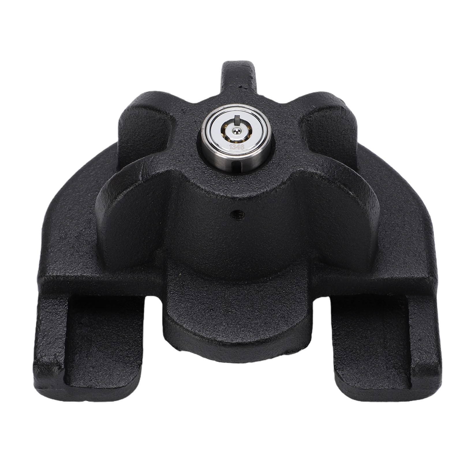 Anhängerkupplungsschloss, 2-Zoll-Edelstahl-Kupplungsschloss, Schwarz Pulverbeschichtet, Robust, Diebstahlschutz, Schnelle Installation für Wohnmobil, Boot, Anhänger, Nutzparkplatz, Lagerung