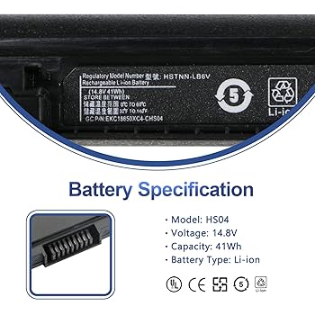 Batterie D ANTIEE 41Wh HS03 HS04 Laptop Batteria Di Ricambio Per HP 240 245 246 250 255 256 G4 G5 Pavilion 14 15 AC107NA AC123NA AC153SA AC186NL AC152SA AC106NA 17 807956-001 807957-001 807612-421 807611-421 Laptop Hp