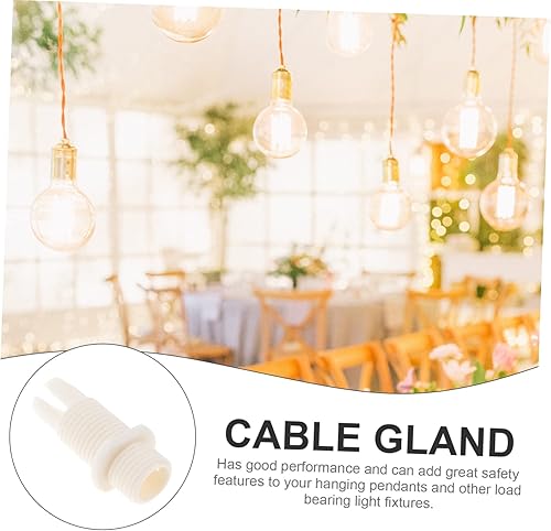 Miniatura 5 de 400 Pcs Lock Wire Chandelier Buckle Cable Glands Hanging Lights Clamps Ventilador Solar Para Casa Cord Grip Light Fixtures Ceiling Cable Fixing