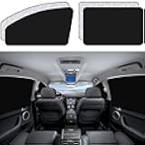ZATOOTO Car Window Sun Shades Covers - 4 Pcs Magnetic Privacy Side Sunshades Blackout Auto Camping Curtains Accessories for Sleeping Family and Women Men Kids Baby