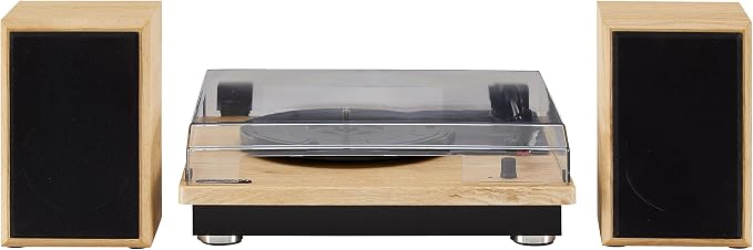 Tocadiscos Crosley Brio Bluetooth con parlantes Natural miniatura 3