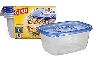 GladWare Deep Dish Food Storage Containers | Large Rectangle Food Storage, Food...
