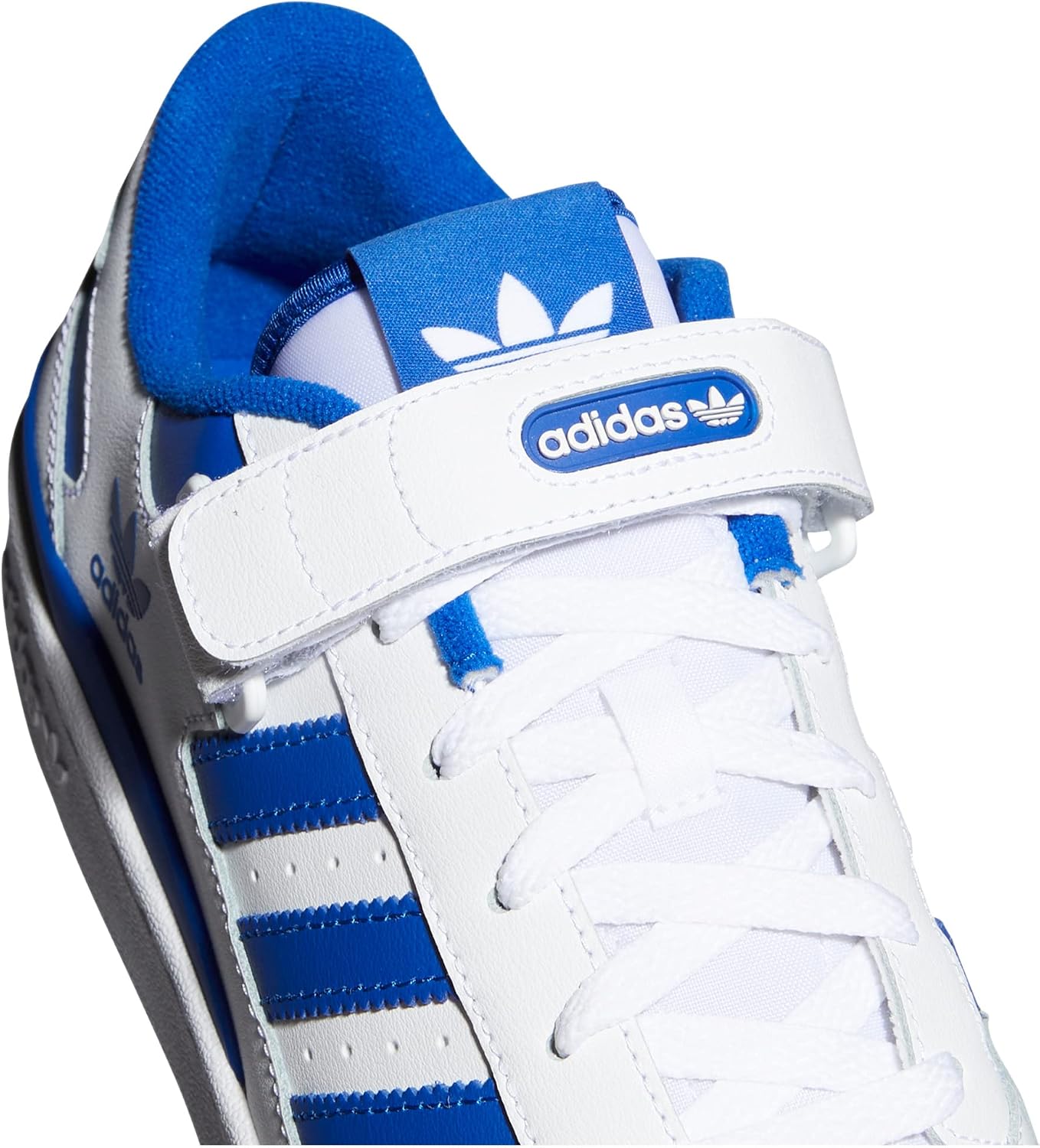 adidas Men's Forum Low Sneaker, FTWR White FTWR White Team Royal Blue, 9.5 US