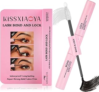 Lash Bond and Seal, Cluster Eyelash Glue for Individual Cluster DIY Eyelash Extensions, Super Strong Hold Cluster Lash Adhesive, Waterproof, Latex Free, Mascara Wand Glue (Lash Bond and Seal)