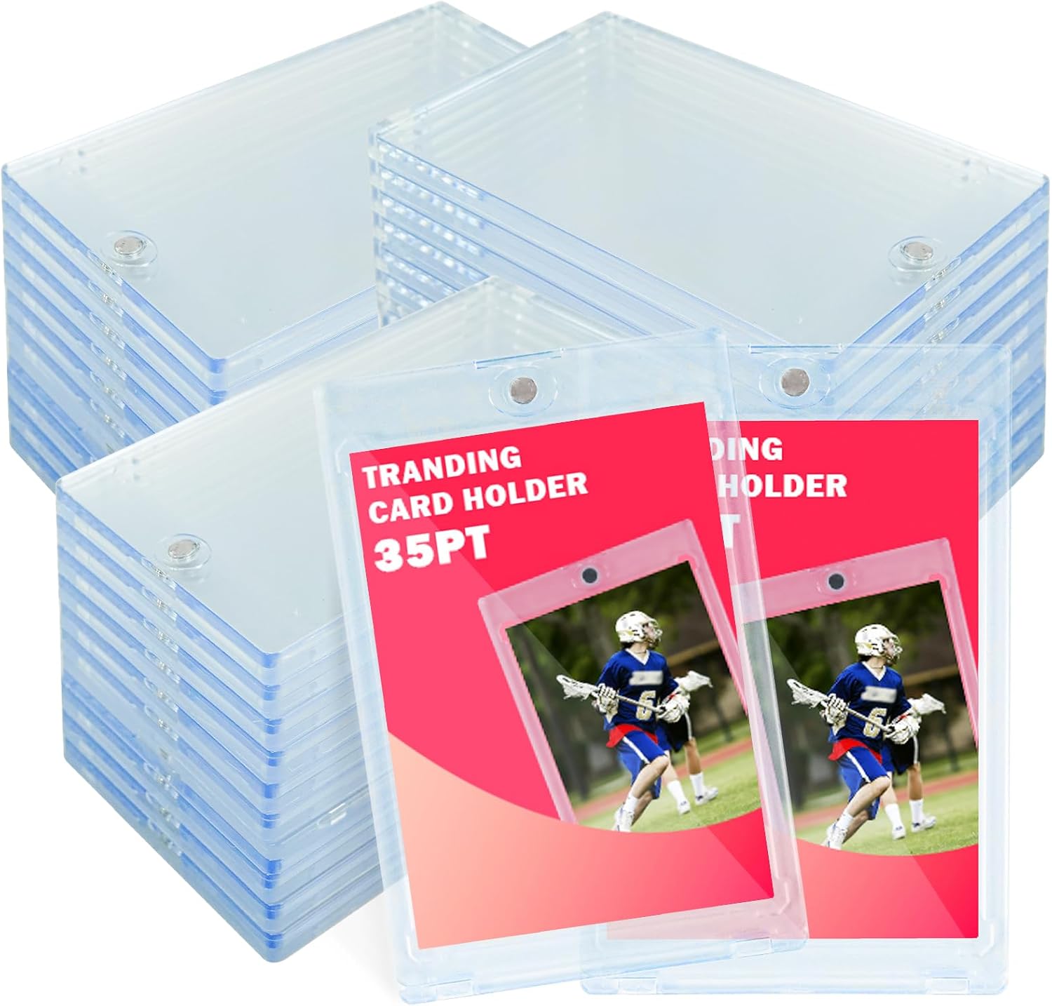 Amazon.com: TORONTOKYO 100ct Magnetic Card Holders for Trading Cards ...