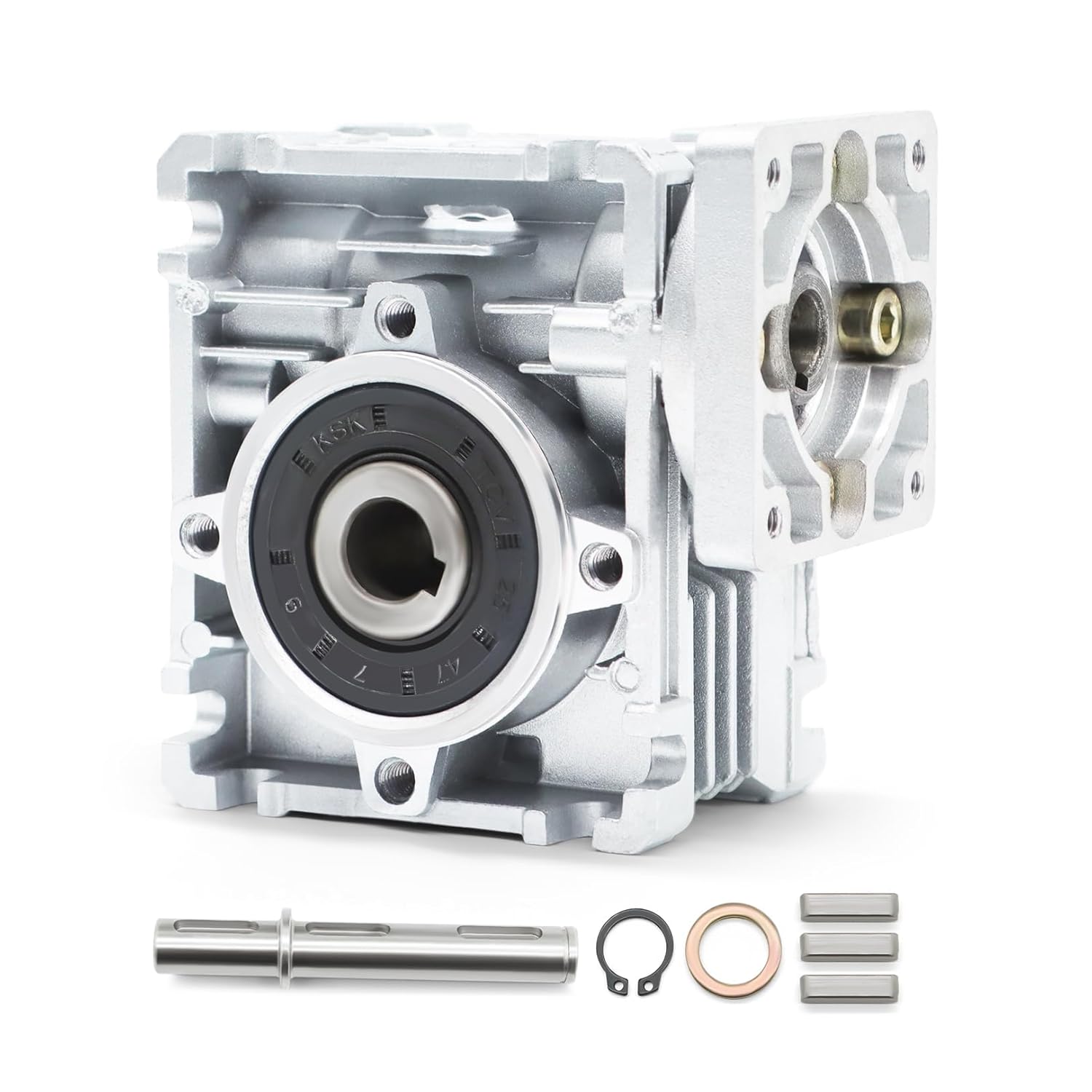 Turbine Worm Gear Reducer NMRV-030 Speed Reducer 80:1 12V Match NEMA23 Stepper Motor Servo Motor