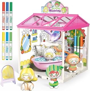 Kids DIY Pet Washable Paint Art and Crafts Toys with 4 Fairy Figurines