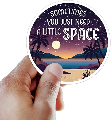 Miniatura 3 de Need a Little Space Camping Bumper Sticker for Car - Cute Lake Life Decals for Hydroflask - Night Sky Nature Quote Tumbler Stickers (Set of All 4)