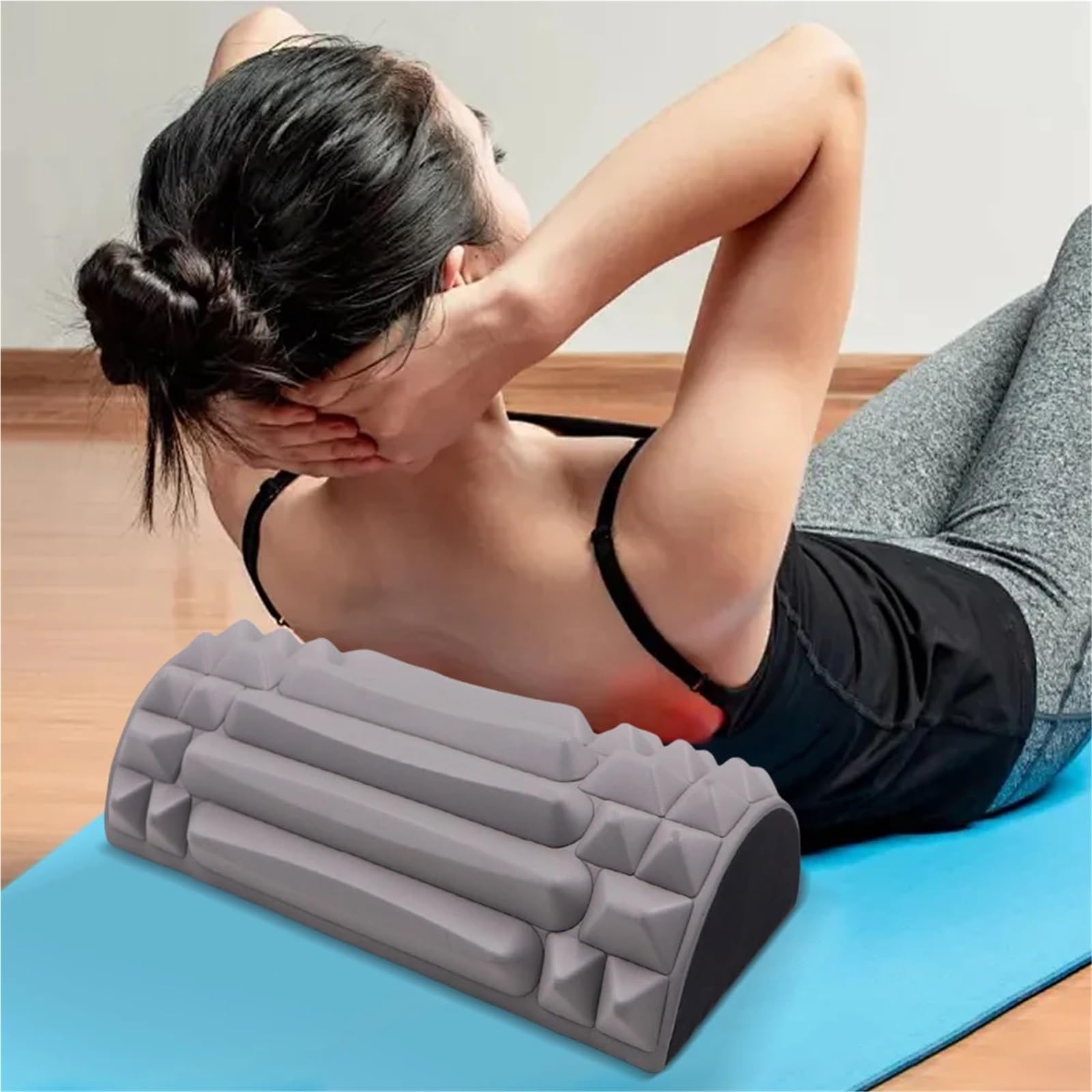 Rodillo de masaje columna con rodillo espuma, muscular portátil multifunción, 2 uds Para Entrenamiento(Purple)