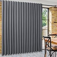 Vista 40 de DWCN Cortinas para puerta corrediza de patio - Cortinas extra anchas para puerta de vidrio, panel de cortina divisora de habitación con privacidad