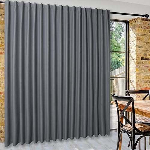 Miniatura 40 de DWCN Cortinas para puerta corrediza de patio - Cortinas extra anchas para puerta de vidrio, panel de cortina divisora de habitación con privacidad