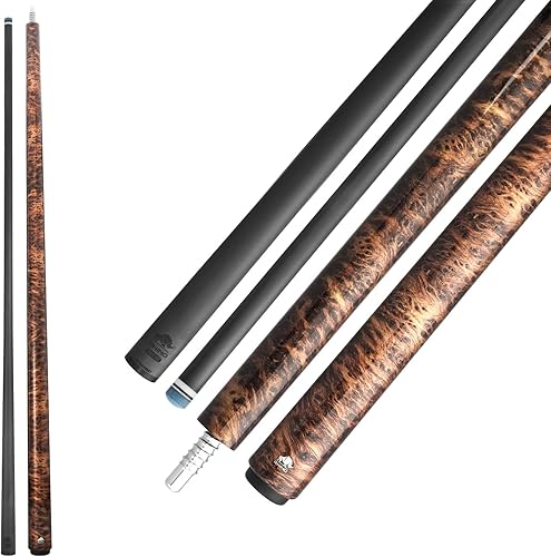 Miniatura 11 de RHINO Retro Taco de Billar - Cocobolo, Bocote, Ébano, Snakewood, Thuya - Junta de 3/8-8 - Diámetro de punta de 12,5 mm