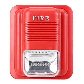 Fire Protection Alarm Sound and Light Warning, Fire Alarm, Warning Strobe for Farm Villa Home Hotels Markets