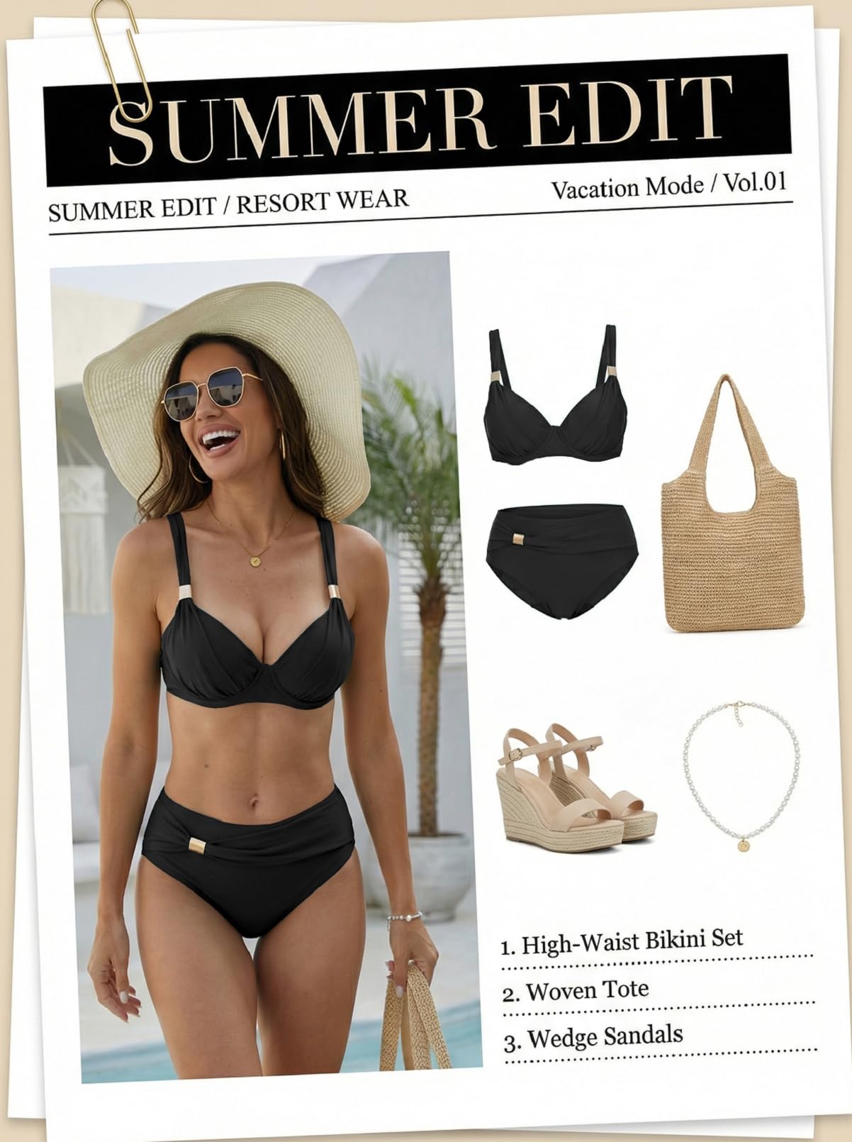 Yutdeng Bañador Dos Piezas Mujer Braga Alta Bikini Push Up con Aros Bikinis Reductor Barriga Talle Alto Vientre Plano con Pliegue Traje De Baño Mujer 2 Piezas Ropa de Baño Biquini — view 7
