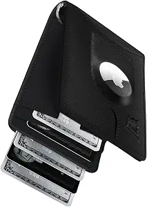 Kings Loot Trackable Airtag Wallet for Men, RFID Blocking, Black