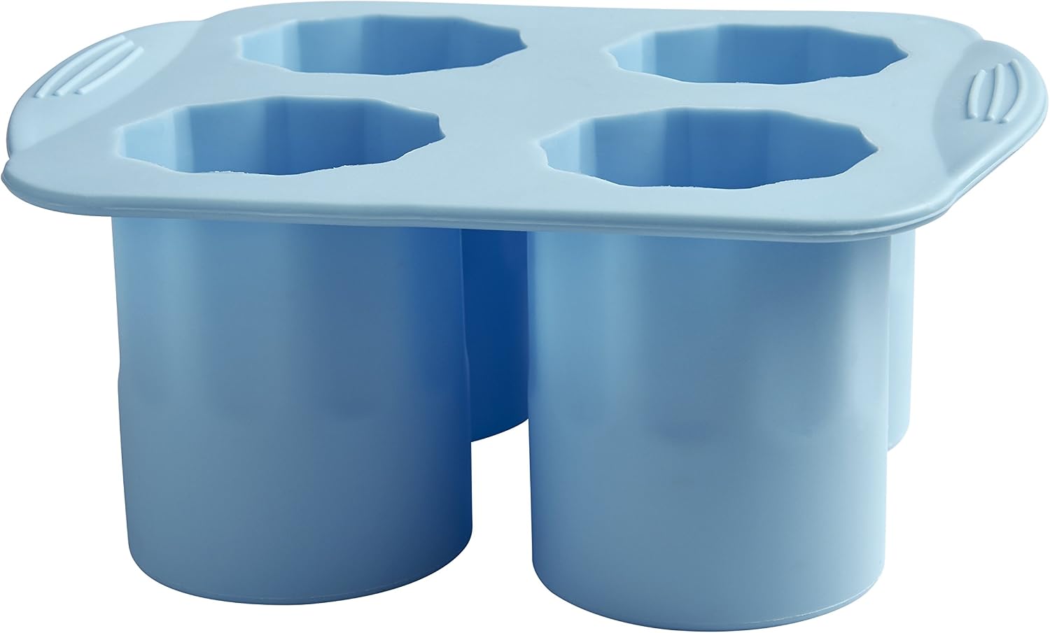 HIC Kitchen Big Shot Silicone Ice Tray, Non-Stick Silicone, Freeze 4 Shot Glasses