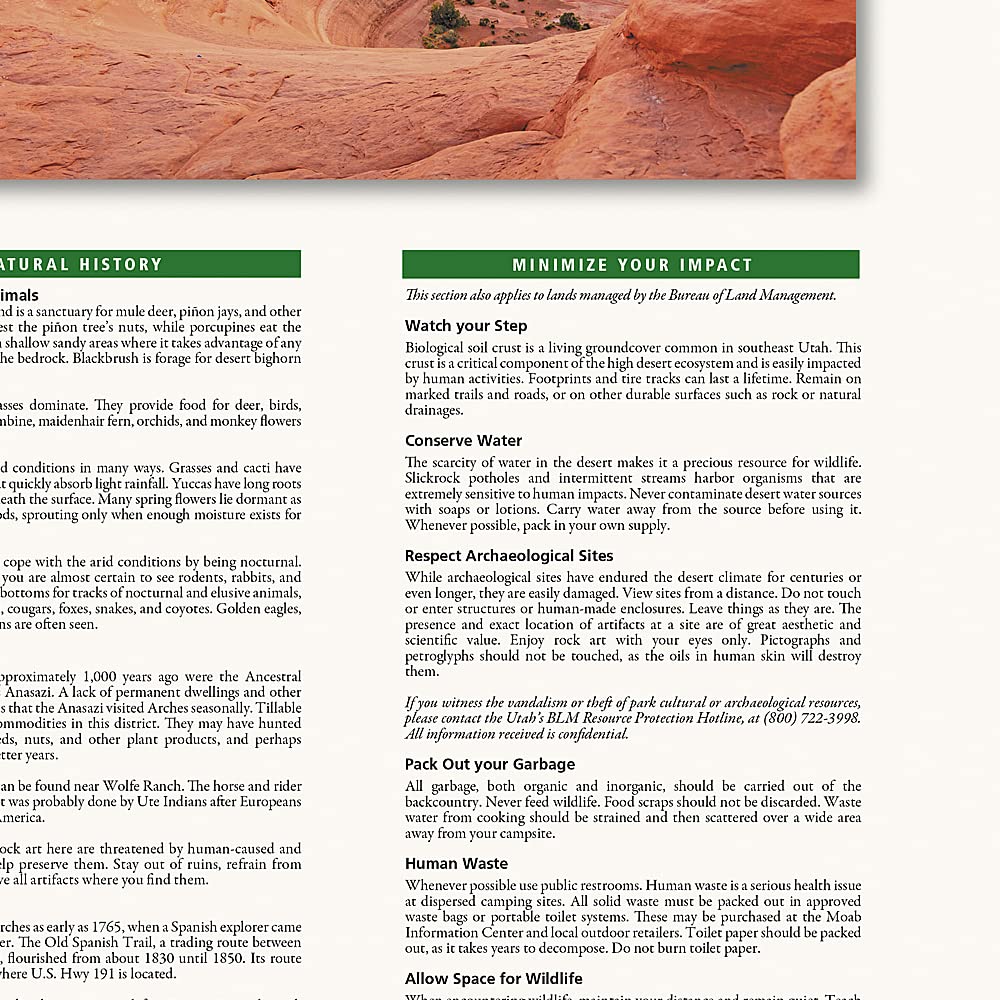 Arches National Park Map (National Geographic Trails Illustrated Map, 211) - Image 3