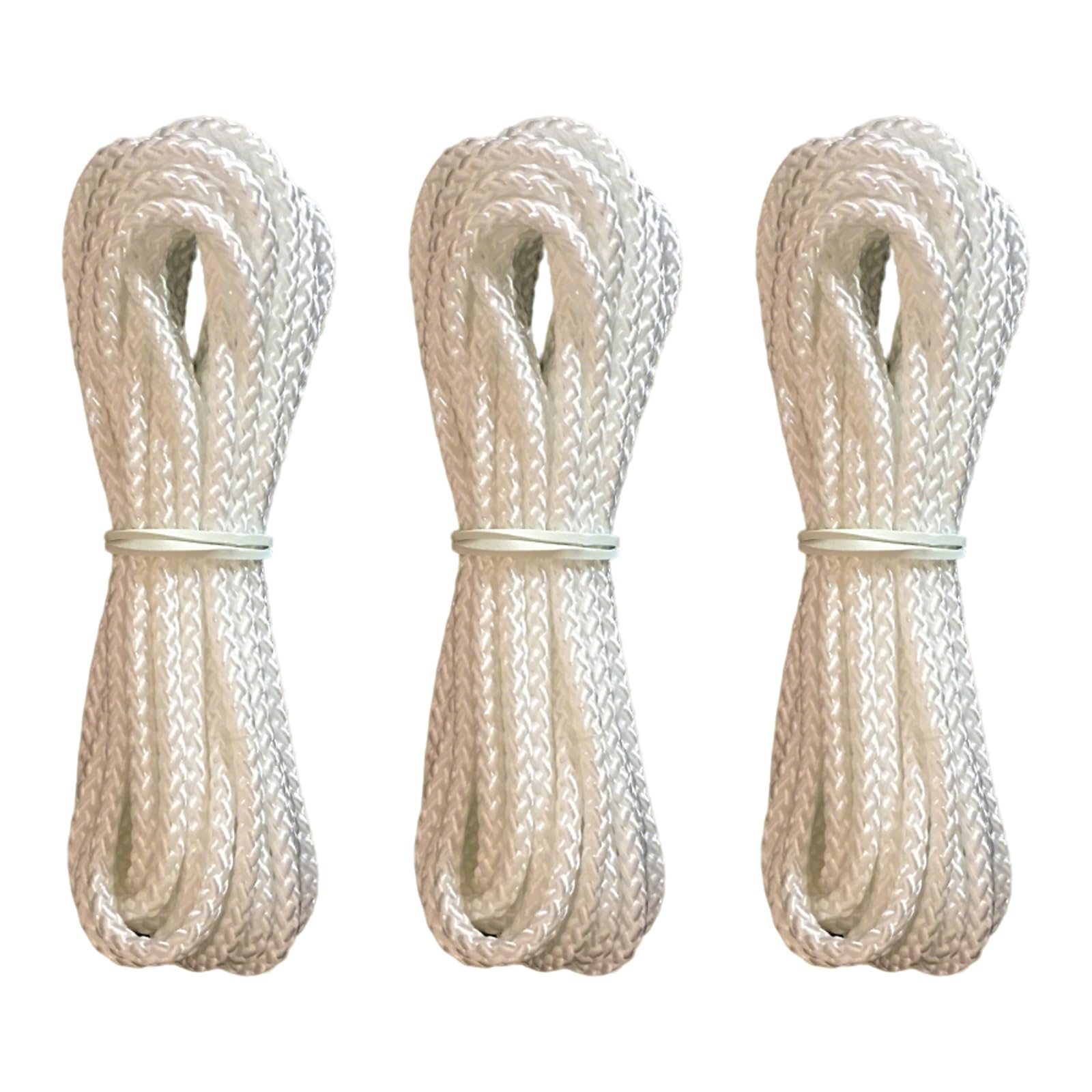 RadiantRover 3-pack Continuous cord loop 3.5mm Suitable for all major brands, suitable for cord loops on honeycomb shades, cellular shades, Roman shades, pleated shades, roller shades White