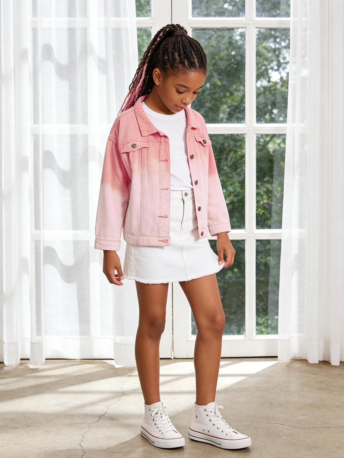 Cromoncent Toddler Denim Jacket for Boys Girls