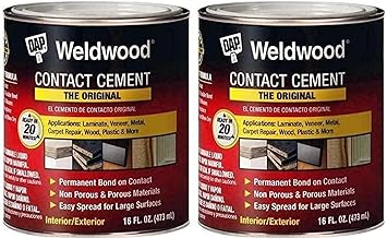 DAP 00271 Weldwood Original Contact Cement, 1-Pint (Pack of 2)