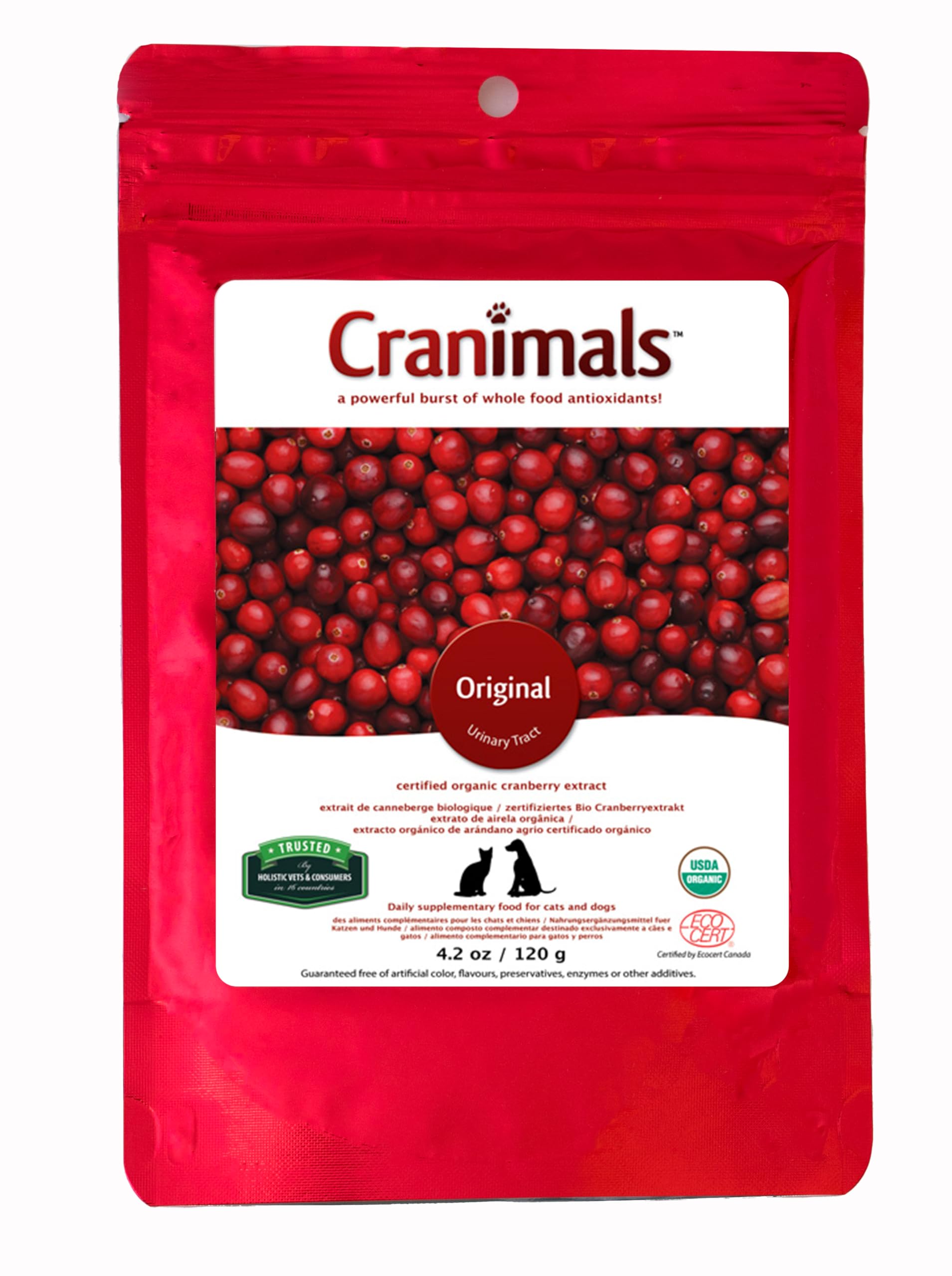 Cranimals Original Organic Cranberry for Dogs Supplement