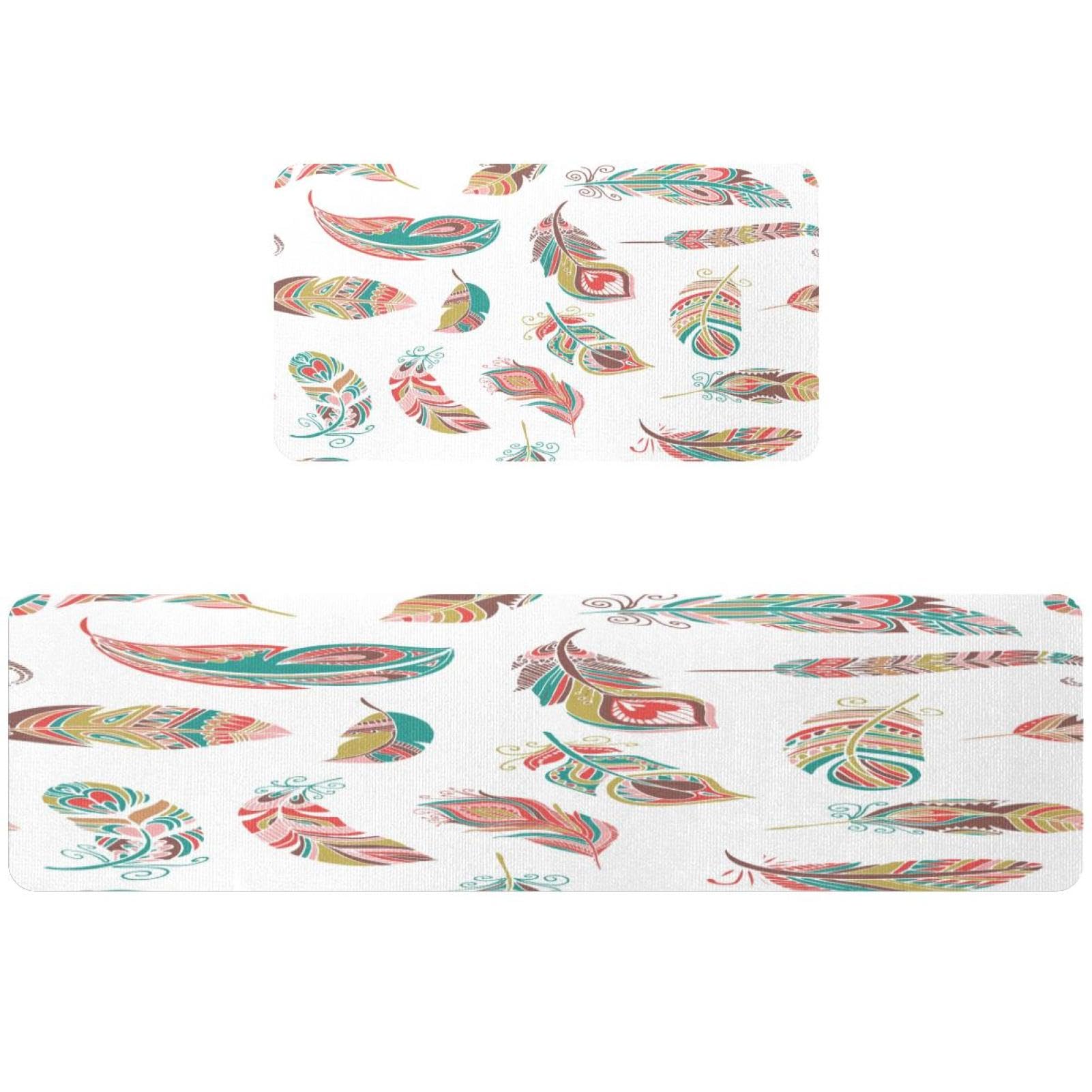 Tapis de cuisine bohème pour ne plus glisser sur le sol de la buanderie