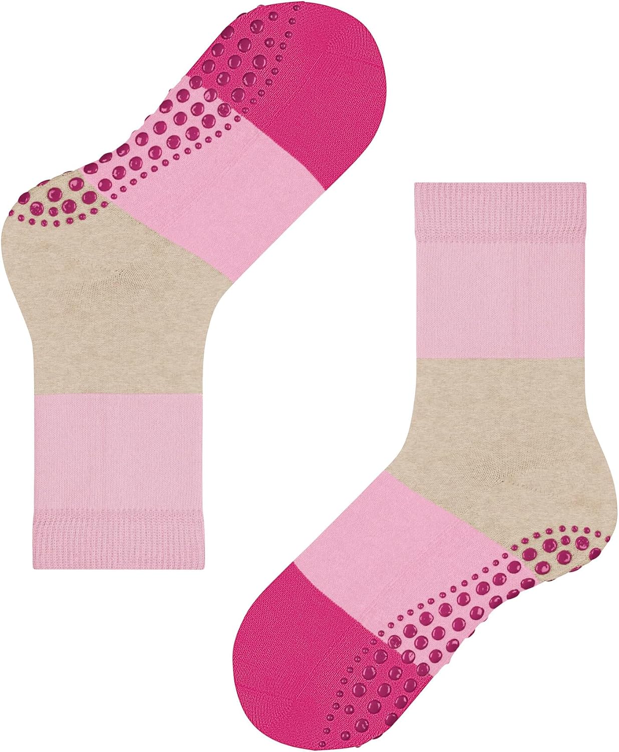 FALKE Unisex-Child Stopper Socks Summer K Hp Cotton Nubs on the sole 1 pair, Pink Thulit 8663, 35/38 EU, Pink Thulit 8663, 35/38 EU
