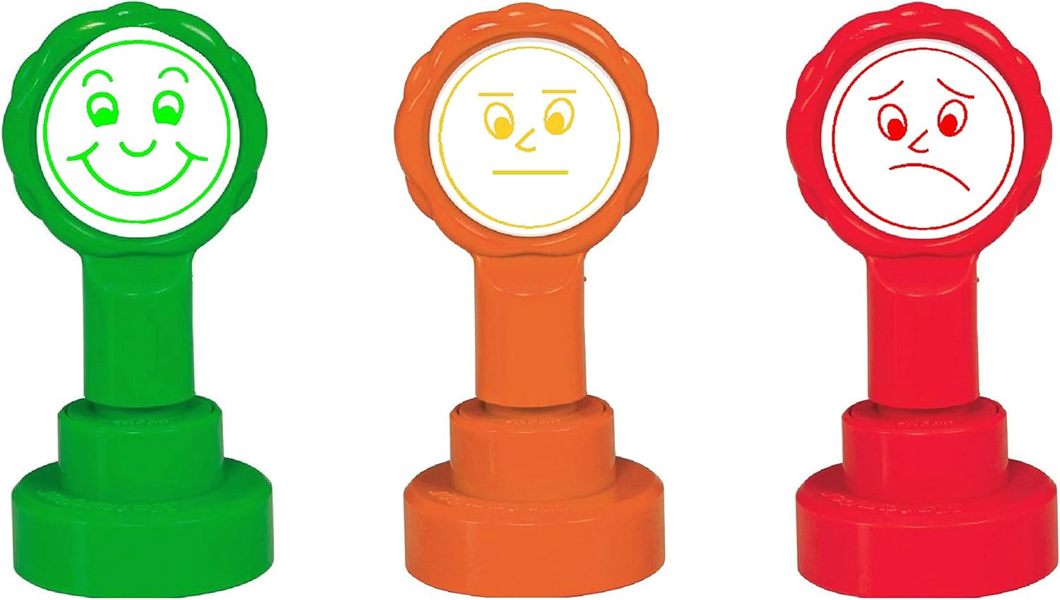 COHEALI Uhren-Stempel Set 9-tlg. - Selbstfärbend - Für Kinder & Lehrer - Zeit Lernen