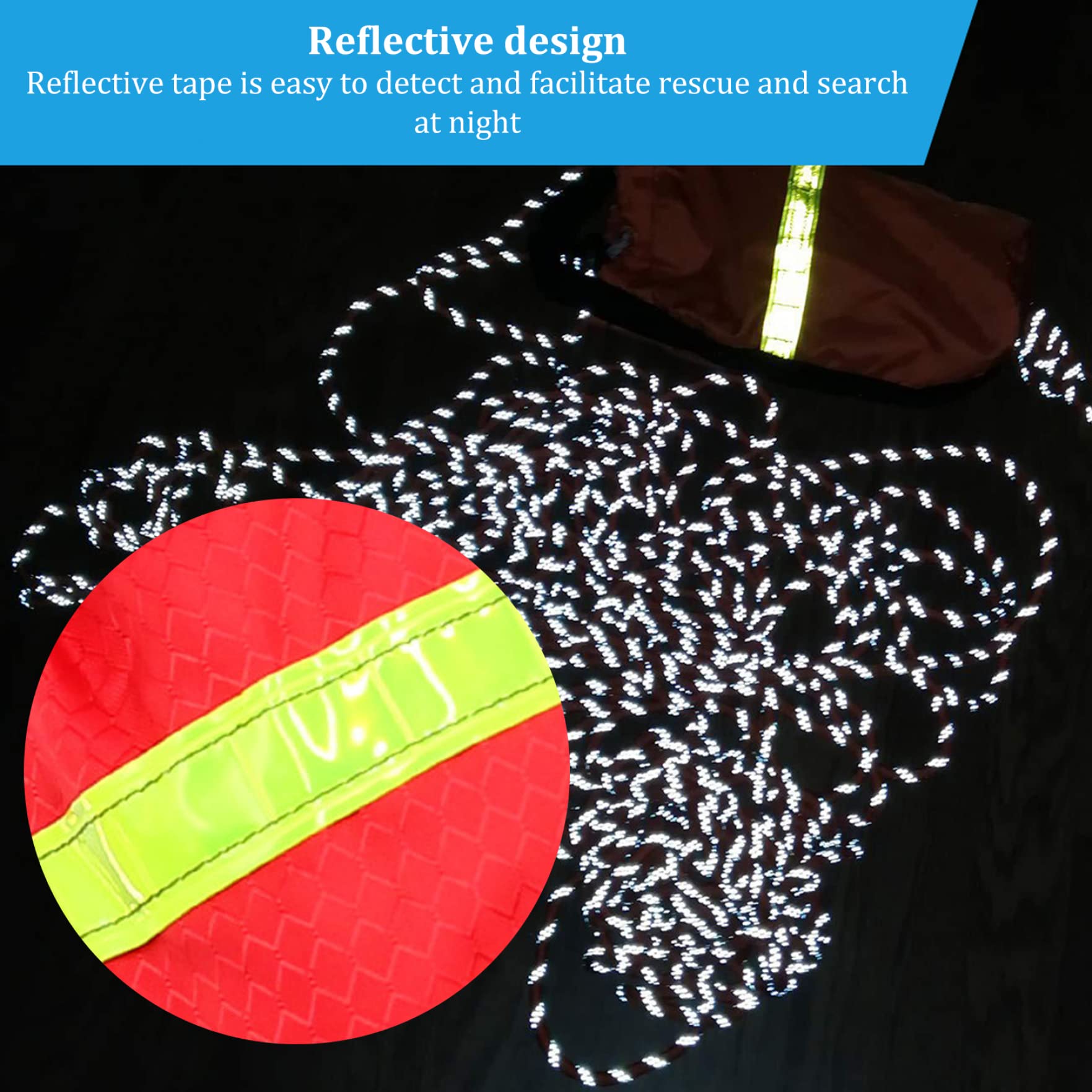Bolsa de Rescate acuático de 101,71 pulgadas/68,90 Pulgadas, Reflectante, portátil, Impermeable, Ligera, para Kayak, Surf, Rescate de Emergencia, Bolsa de Cuerda