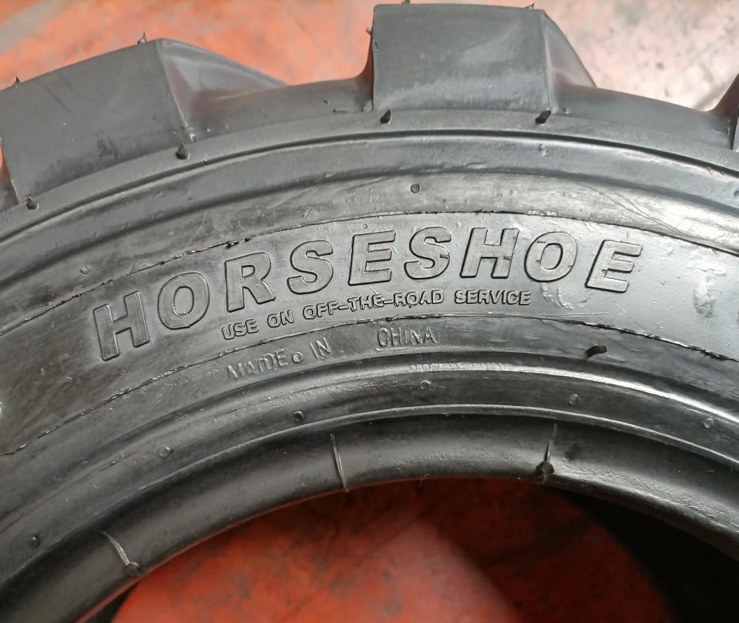 HORSESHOE 23x8.5-12 10Ply R-4 Super Heavy Duty E Load Skid Steer Tires w/Rim-Guard Wall 23x8.50-12 NHS 2385012 T168/SKS-5 L2/G2 (4)