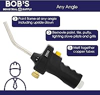 Vista 3 de BISupply Cabezal de antorcha de propano con llama de encendedor, antorcha de mano de gas, quemador de fuego, encendedor para soldar, fontanería