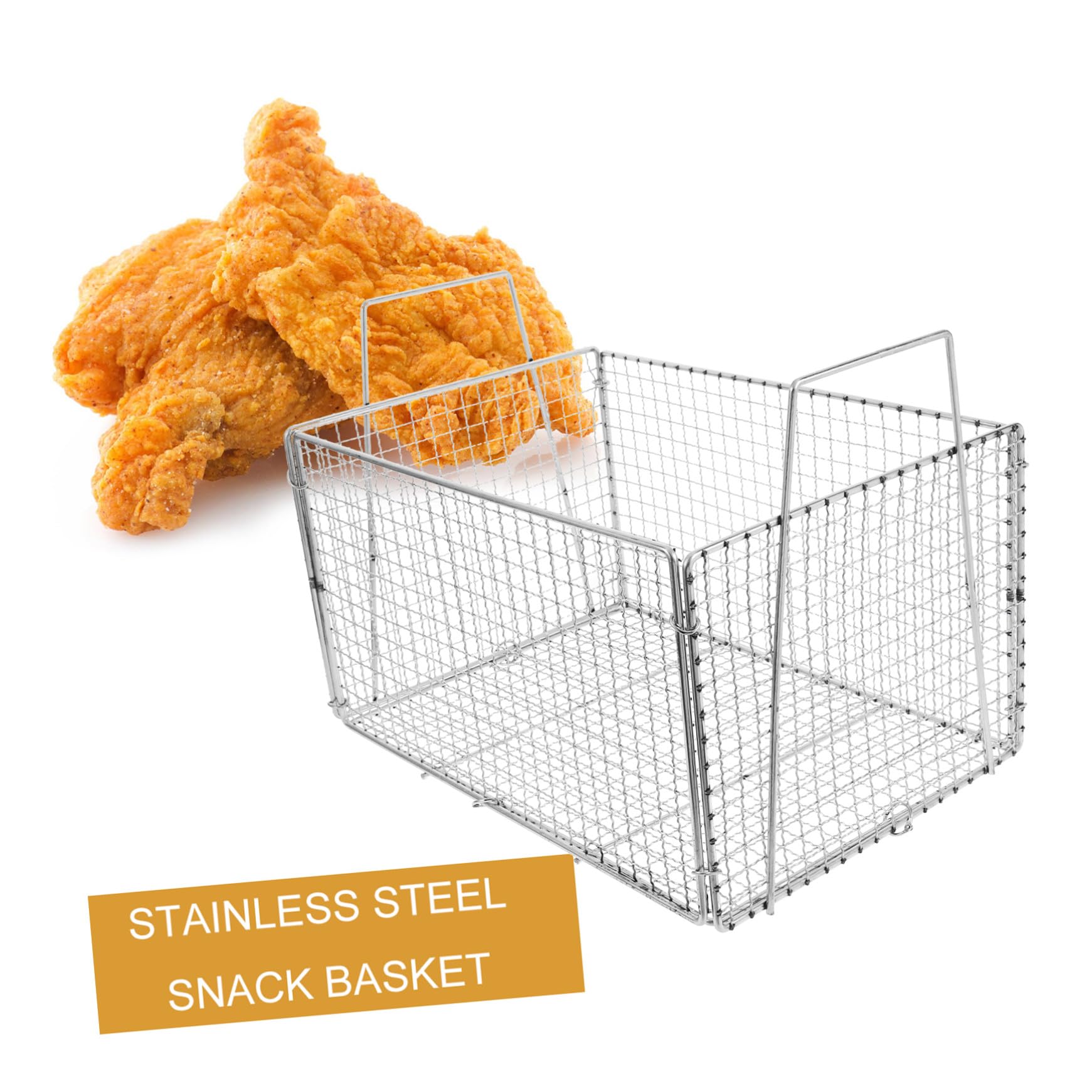 Cestello Pieghevole per Lavare Frutta e Verdura per Friggere in Acciaio Inossidabile Scolapasta Design Portatile per Cucina