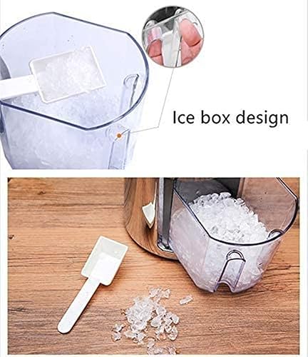 Miniatura 5 de XKONG Trituradora de hielo manual con trituradora de hielo, trituradora de hielo giratoria manual, tritura el hielo a tu finura deseada, manivela de