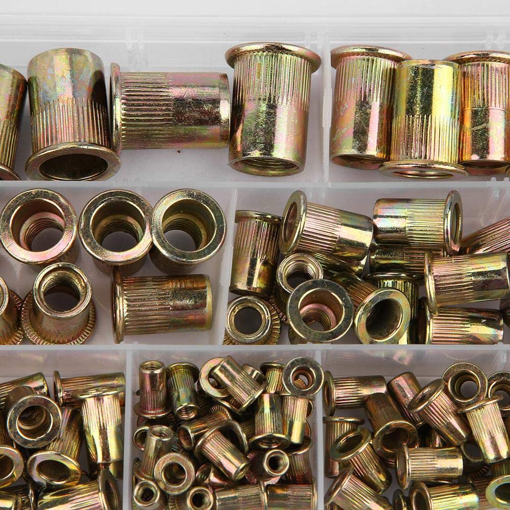 230 Tuercas De Remache De Acero Al Carbono – Kit Completo Para Bricolaje