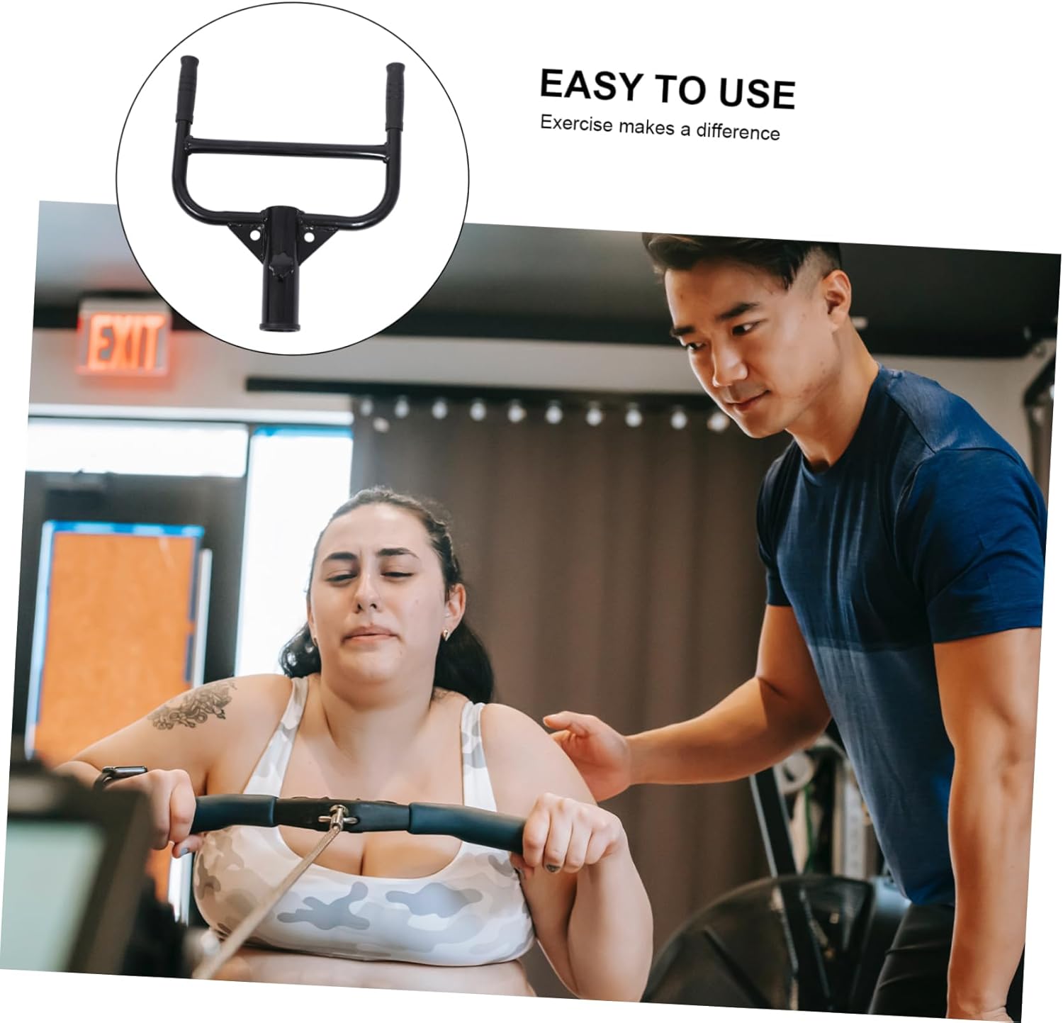 Hemoton Practical Barbell Handle Barbell Sleeve Pull Back Handle for Home Gym Gym Workout Equipment Kettle Grip