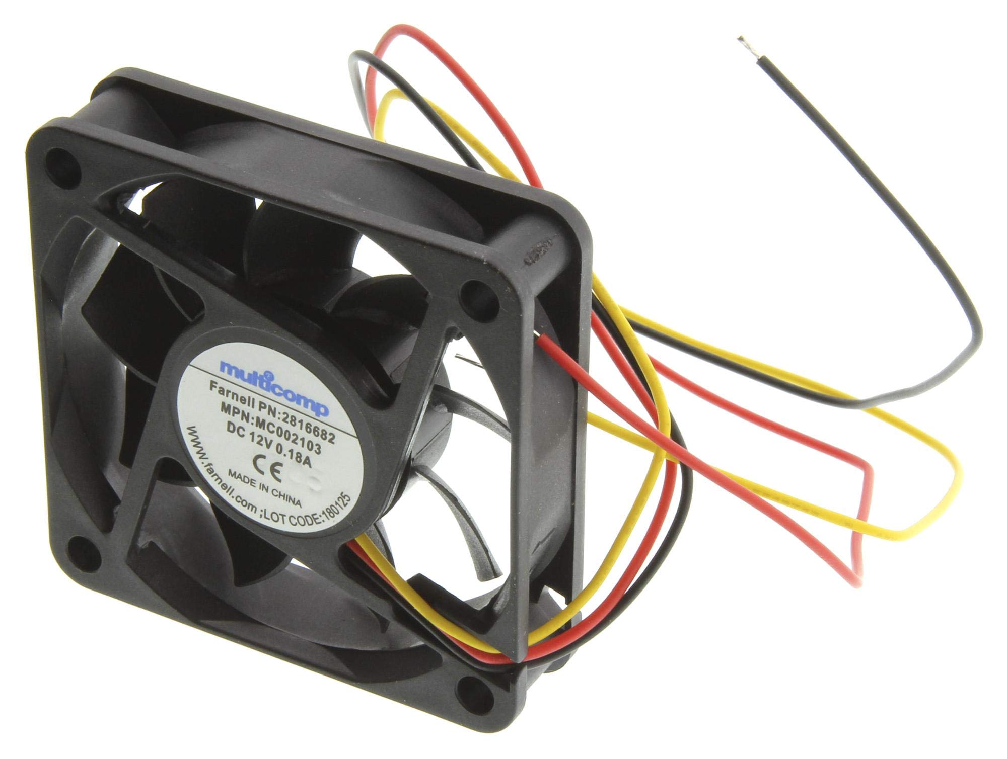 MULTICOMP PRO - MC002103 - Axial Fan, 12 V, DC, 60 mm, 27.7 dBA, 18.6 cu.ft/min