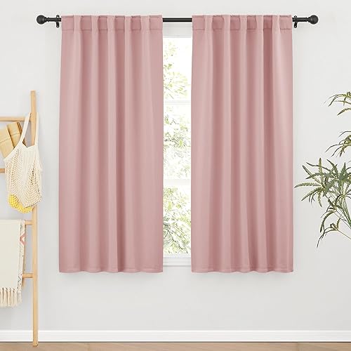 Miniatura 183 de RYB HOME - Cortinas blancas, cortinas para oscurecer la habitación, con aislamiento térmico, juego de cortinas opacas para dormitorio, sala